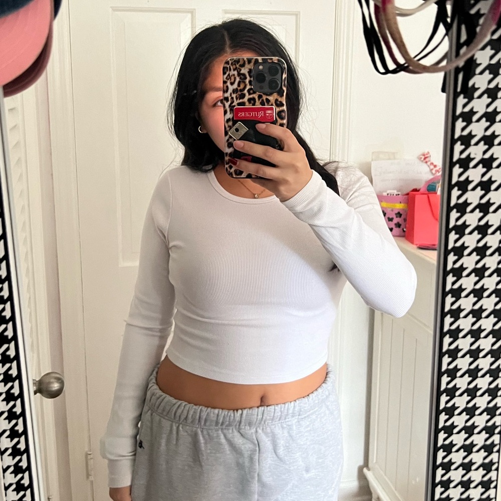 Garage white long sleeve